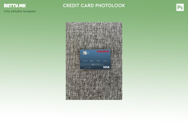 модерен стил Германија Дека банка виза картичка photolook пред шаблон